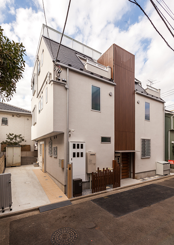 賃貸併用住宅の外観